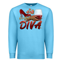 Ocean Blue birthday diva Premium Sweatshirt - BundleAndBundleShop