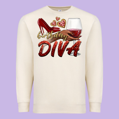 Birthday Diva Premium Sweatshirt Designed By Bundleandbundleshop