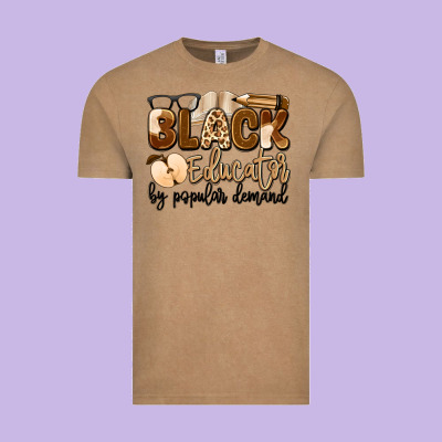 Black Educator By Popular Demand Vintage Tee Designed By Artiststas