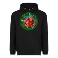 Black gingerbread men with hot chocolate Heavyweight Hoodie - BundleAndBundleShop