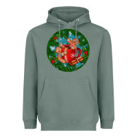 Sage gingerbread men with hot chocolate Heavyweight Hoodie - BundleAndBundleShop
