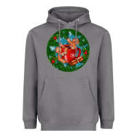 Storm gingerbread men with hot chocolate Heavyweight Hoodie - BundleAndBundleShop