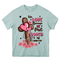 Arona valentine cross Heavy Core Tee - MaliasSmallBusiness