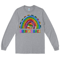 Heather Grey bruh we back Long Sleeve Tee - NancyCooperArtShop
