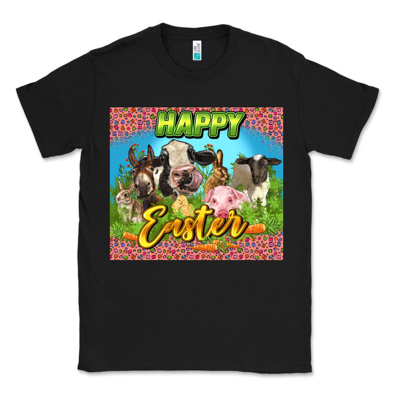 Happy Easter Farm Animals 20oz Skinny Classic Tee by LillyAllenDesigns | Teevron