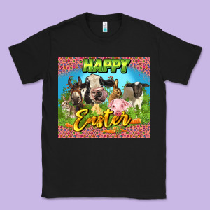 Happy Easter Farm Animals 20oz Skinny Classic Tee Designed By Lillyallendesigns