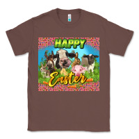 Chestnut Happy Easter Farm Animals 20oz skinny Classic Tee - LillyAllenDesigns