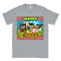 Heather Grey Happy Easter Farm Animals 20oz skinny Classic Tee - LillyAllenDesigns