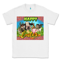 White Happy Easter Farm Animals 20oz skinny Classic Tee - LillyAllenDesigns