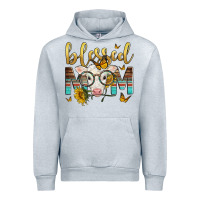 Heather Grey Western Blessed Mom Baby Calf Urban Hoodie - LillyAllenDesigns