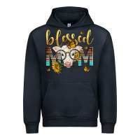 Navy Western Blessed Mom Baby Calf Urban Hoodie - LillyAllenDesigns