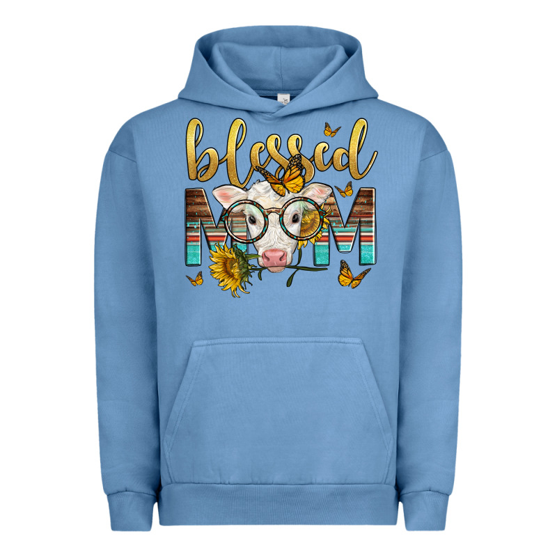 Western Blessed Mom Baby Calf Urban Hoodie by LillyAllenDesigns | Teevron