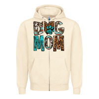 Sandshell dog mom Zipper Hoodie - OliviaCreatesArt