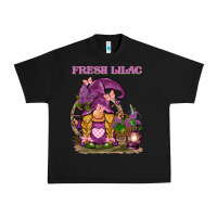 Black fresh lilac gnome Urban Heavy Tee - BarkalooDesign