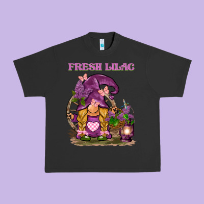 Fresh Lilac Gnome Urban Heavy Tee Designed By Barkaloodesign