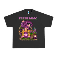 Pigment Black fresh lilac gnome Urban Heavy Tee - BarkalooDesign