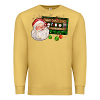 Antique Gold santa cassette Premium Sweatshirt - FaDigitalArtStudio