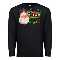 Black santa cassette Premium Sweatshirt - FaDigitalArtStudio
