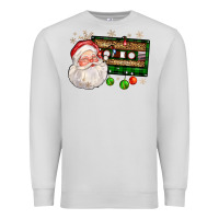 Dove Grey santa cassette Premium Sweatshirt - FaDigitalArtStudio