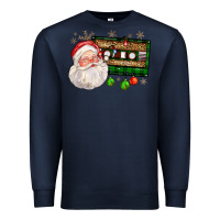 Navy santa cassette Premium Sweatshirt - FaDigitalArtStudio