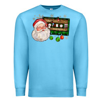 Ocean Blue santa cassette Premium Sweatshirt - FaDigitalArtStudio