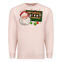 Pale Pink santa cassette Premium Sweatshirt - FaDigitalArtStudio