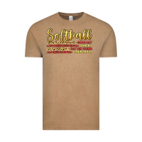 Vintage Coffee softball game day Vintage Tee - Artiststas