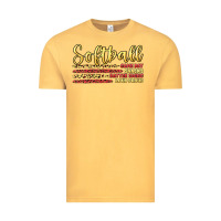 Vintage Mustard softball game day Vintage Tee - Artiststas
