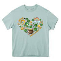 Arona st patricks  hearts Heavy Core Tee - MaliasSmallBusiness