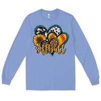 Colony Blue softball hearts Long Sleeve Tee - Jasminsmagicworld