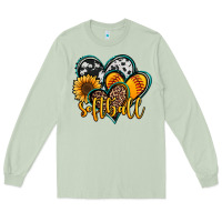 Matcha softball hearts Long Sleeve Tee - Jasminsmagicworld