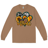 Toasted Coconut softball hearts Long Sleeve Tee - Jasminsmagicworld
