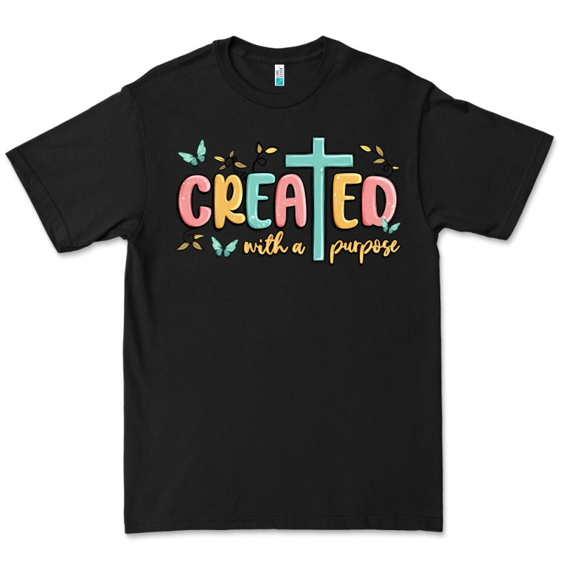 Created With A Purpose Premium Tee by MaliasSmallBusiness | Teevron