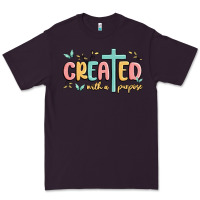Plum created with a purpose Premium Tee - MaliasSmallBusiness