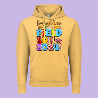 Im Just Here For Field Day 2024 Vintage Hoodie Designed By Artiststas