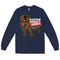 Navy DADDY SAURUS REX Long Sleeve Tee - Bettercallsaul