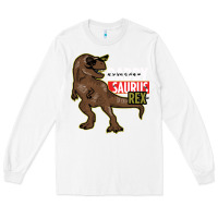 White DADDY SAURUS REX Long Sleeve Tee - Bettercallsaul