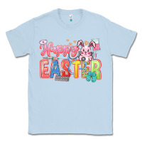 Dusty Blue Happy Easter Nurse Classic Tee - LillyAllenDesigns