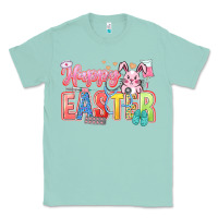 Seafoam Happy Easter Nurse Classic Tee - LillyAllenDesigns
