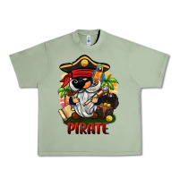 Oil Green pirate gnome Urban Heavy Tee - BarkalooDesign
