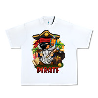 White pirate gnome Urban Heavy Tee - BarkalooDesign