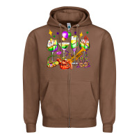 Chestnut mardi gras wine glasses olivia Zipper Hoodie - OliviaCreatesArt