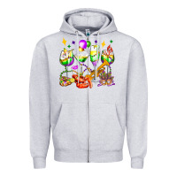 Mardi Gras Wine Glasses Olivia Zipper Hoodie | Teevron