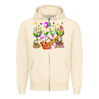 Sandshell mardi gras wine glasses olivia Zipper Hoodie - OliviaCreatesArt