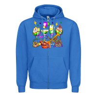 True Royal mardi gras wine glasses olivia Zipper Hoodie - OliviaCreatesArt