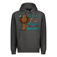 Charcoal Heather Easter Day A lot can happen in three days Premium Hoodie - OliviaCreatesArt