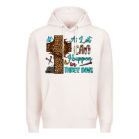 Pale Pink Easter Day A lot can happen in three days Premium Hoodie - OliviaCreatesArt