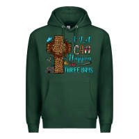 Sports Green Easter Day A lot can happen in three days Premium Hoodie - OliviaCreatesArt