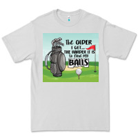 Dove Grey funny golf Premium Tee - MaliasSmallBusiness