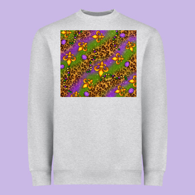 Mardi Gras Tumbler Heavyweight Sweatshirt Designed By Howdyjamesfarm